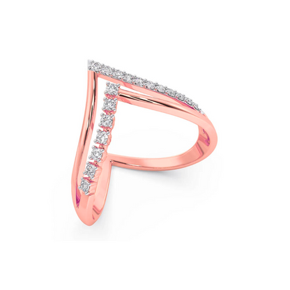 Zigzag Brilliance Lab-Grown Diamond Ring