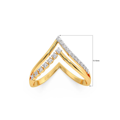 Zigzag Brilliance Lab-Grown Diamond Ring