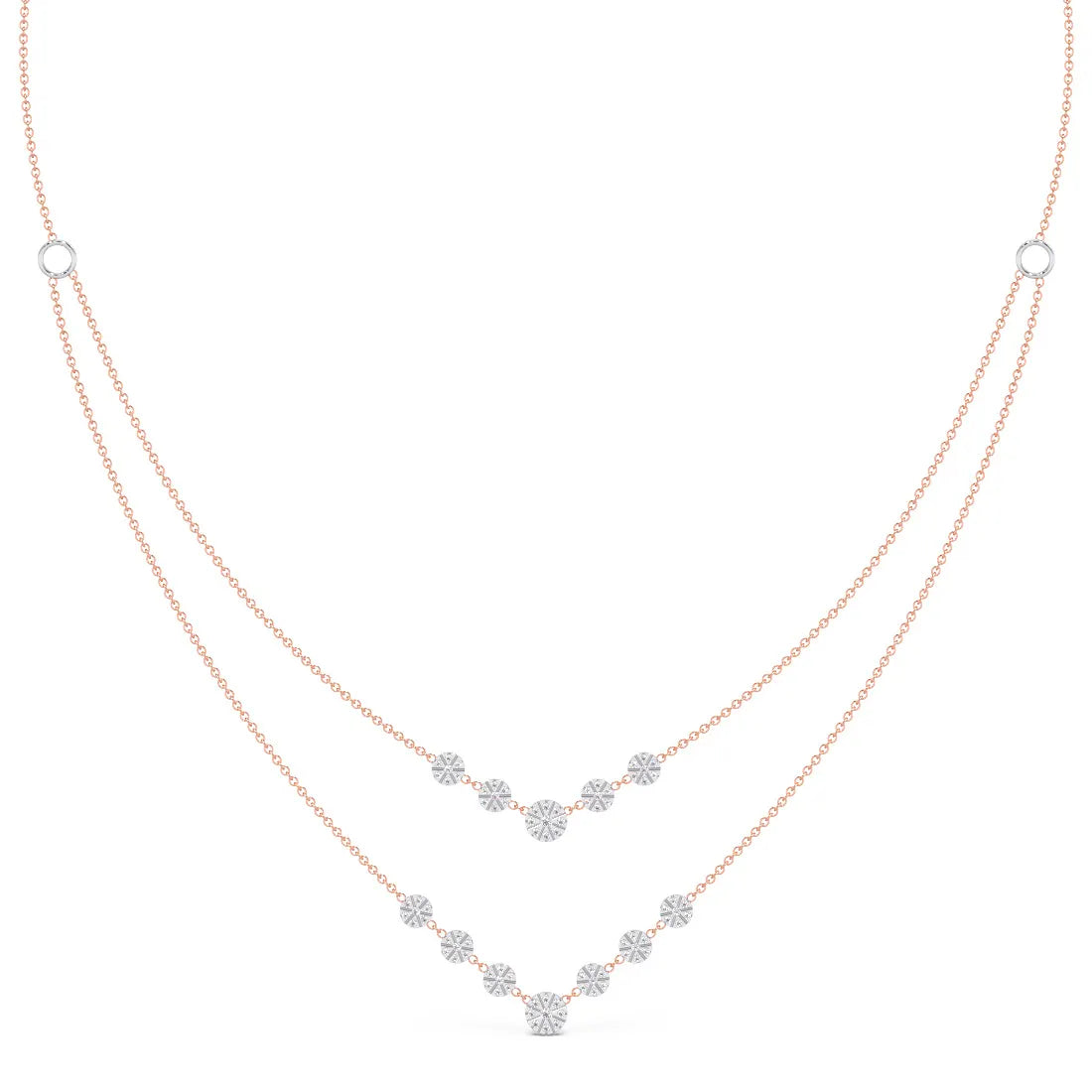 Radiant Shine Dual Layer Lab-Grown Diamond Necklace