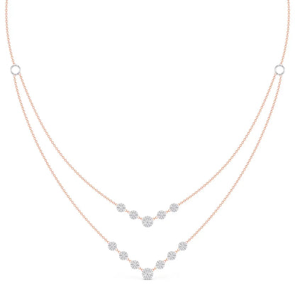 Radiant Shine Dual Layer Lab-Grown Diamond Necklace