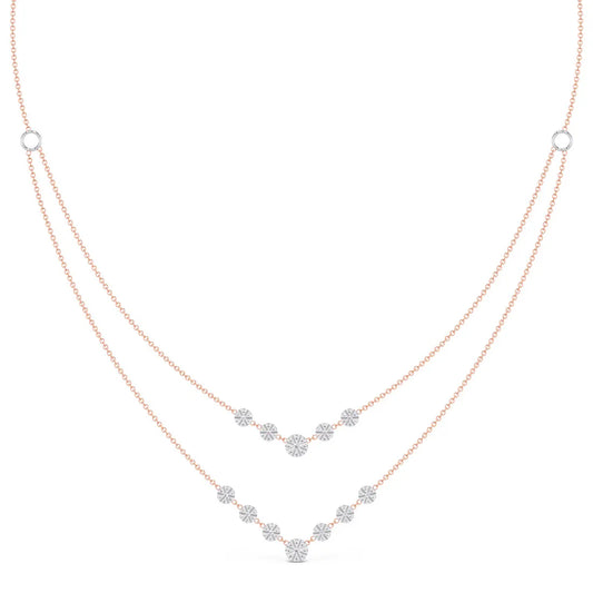 Radiant Shine Dual Layer Lab-Grown Diamond Necklace