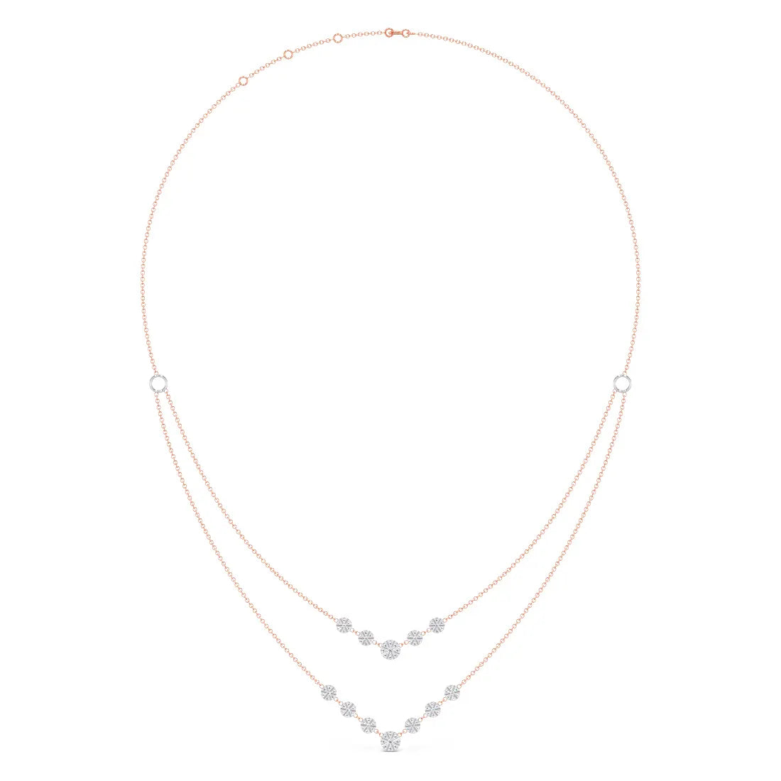 Radiant Shine Dual Layer Lab-Grown Diamond Necklace