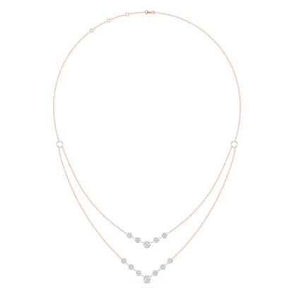 Radiant Shine Dual Layer Lab-Grown Diamond Necklace