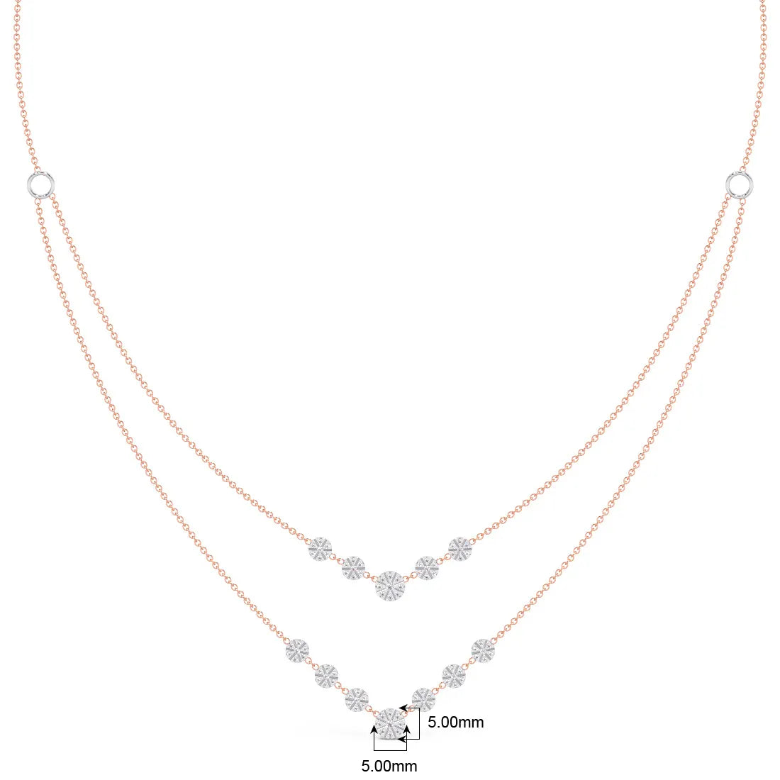 Radiant Shine Dual Layer Lab-Grown Diamond Necklace