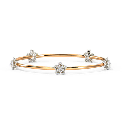 Petal Whispers Lab-Grown Diamond Bangle