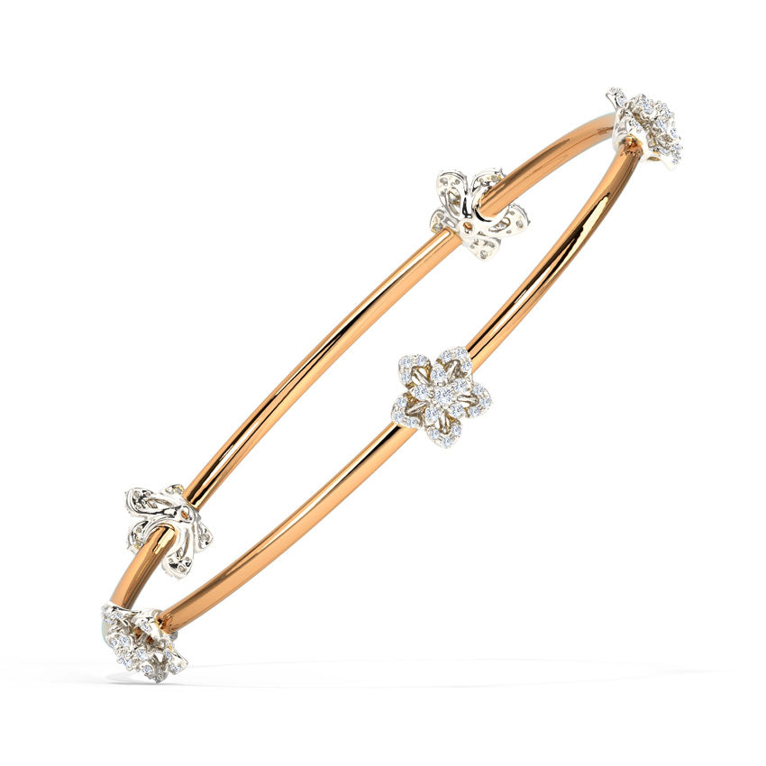 Petal Whispers Lab-Grown Diamond Bangle