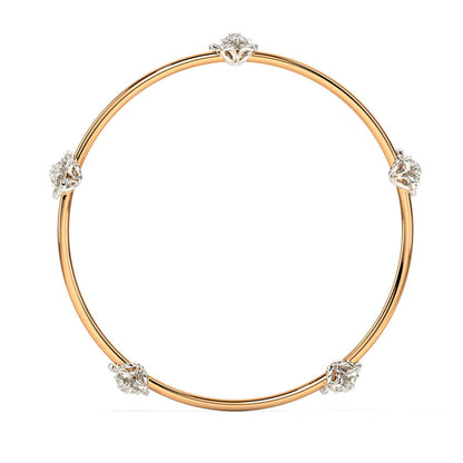 Petal Whispers Lab-Grown Diamond Bangle