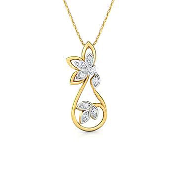 Radiant Petals Lab-Grown Diamond Pendant