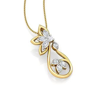 Radiant Petals Lab-Grown Diamond Pendant