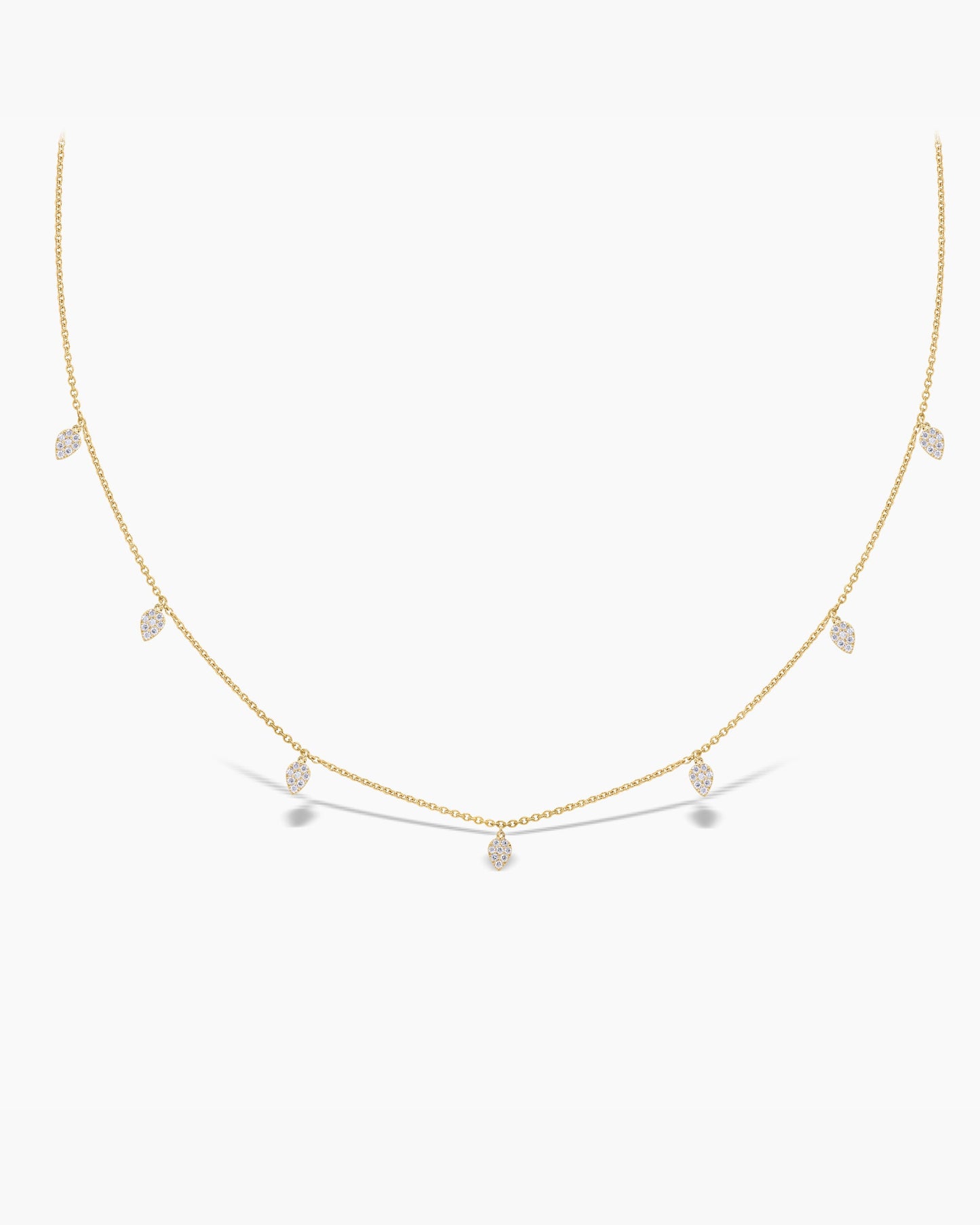 Cascading Pear Drop Lab-Grown Diamond Necklace