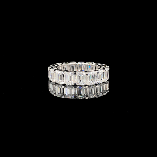 Timeless Lab Grown Emerald Eternity Ring