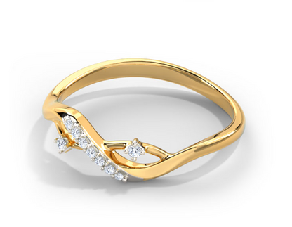 Gleaming Interlace Lab-Grown Diamond Ring